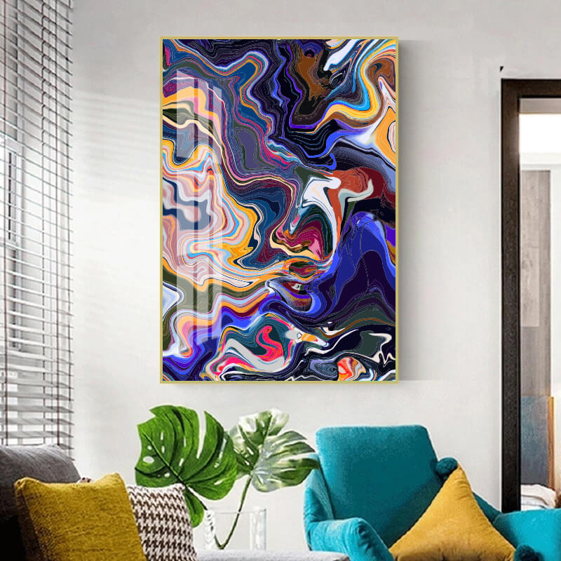 akrilik-renk-cümbüşü Çerçeveli Tablo Poster BG190 - Görsel 1