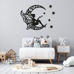 Ay Kızı Ahşap Duvar Dekoru