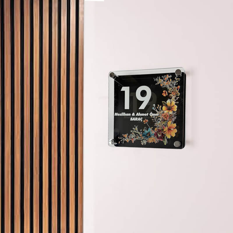 Villa-apartman-kapı-isimliği villa apartman kapı isimliği