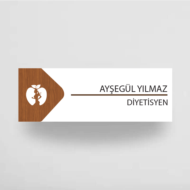 Ahşap-Ofis-İsimliği Ahşap-Ofis-İsimliği