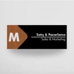 logolu ofis kapı isimliği